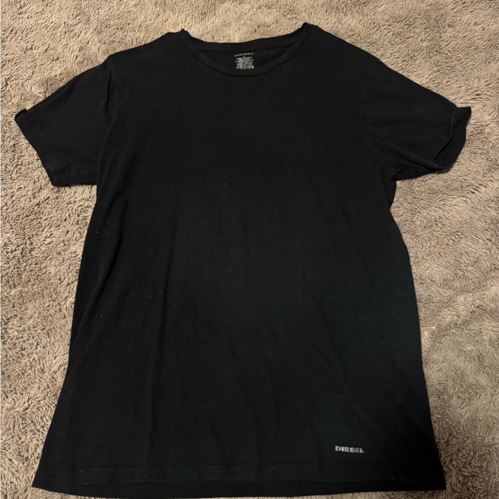 Diesel Classic Black Short Sleeve Tee